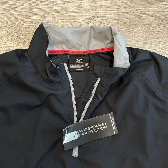Mizuno Performance Jacket Wind Water Resistant Tech Mens Medium Outdoors Golf - Picture 3 of 6